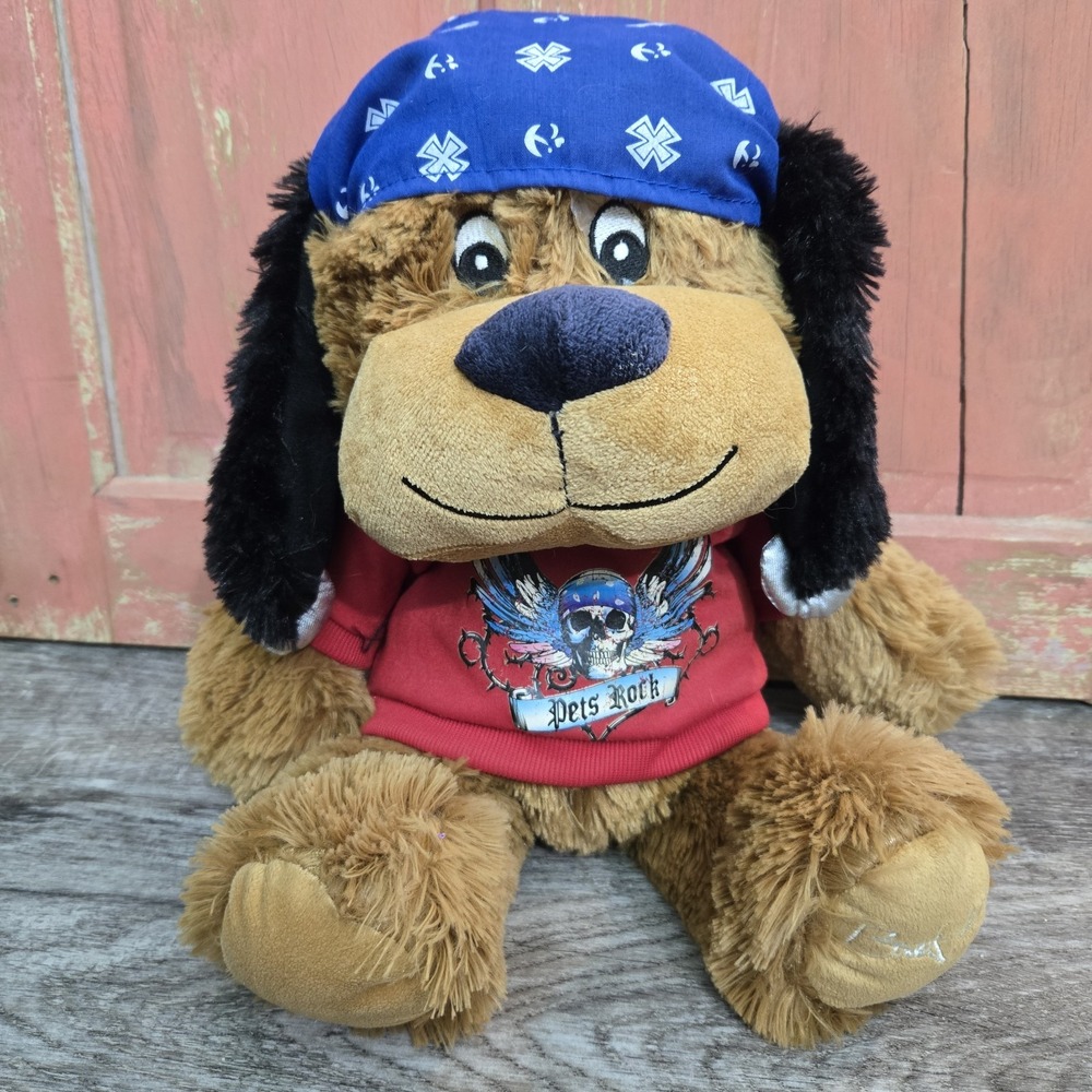 Bret Michaels Pets Rock‎ Luv A Pet Chance 16" Plush Dog Bandana & Shirt 2013